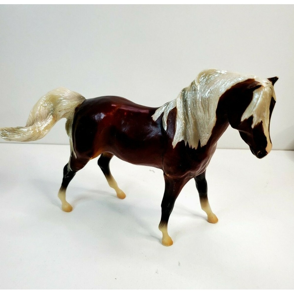 Vintage Breyer Reeves Brown and White Chestnut Collectible Model Toy Horse